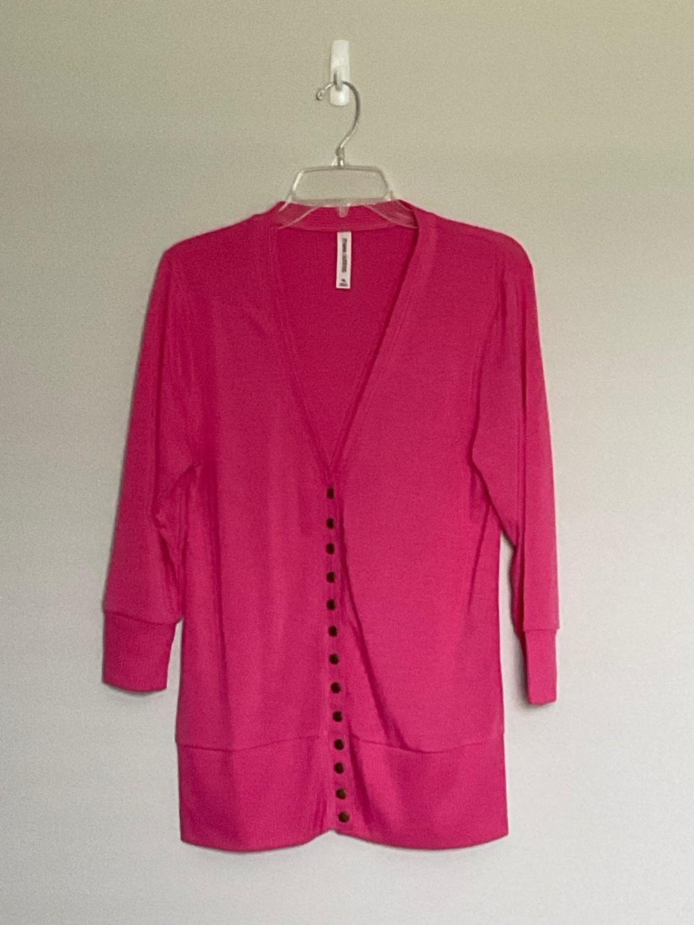ZENANA PINK CARDIGAN MEDIUM TO LARGE